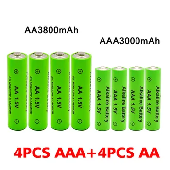 AA + ААА акумулаторна батерия AA 1,5 V 3800mAh/1,5 V AAA 3000mah Алкална батерия фенерче детски играчки, часовници MP3-плейър подмяна на Ni-Mh батерия