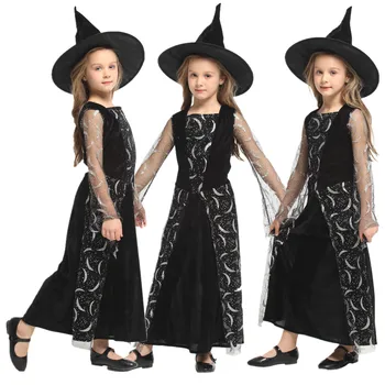 Cosplay-костюм Волшебницы за момичета-вещиците на Хелоуин, Детско Коледно Карнавальное Маскарадное рокля, Детски костюми за изпълнения на сцената