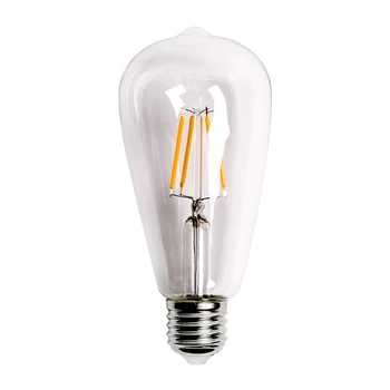 Edison E27 Реколта 2W-8W вита led лампа с нажежаема жичка ST64 Lamp Home Decor