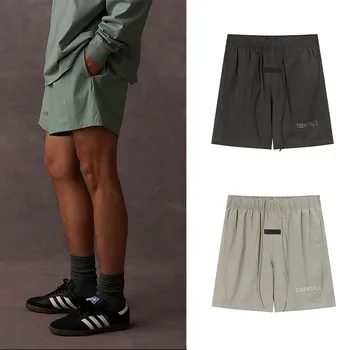 ESSENTIALS/ Нови модни маркови двухстрочные силиконови панталони с букви и къси панталони на експозиции за мъже и жени, ежедневни, плажни панталони