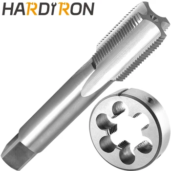 Hardiron M26 X 0,75 Метчик и набор от матрици на Дясната ръка, M26 x 0,75 машинен метчик с дърворезба и кръгла матрицата