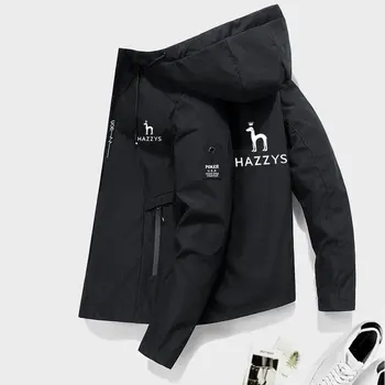 HAZZYS 2022 Пролетно-есенна Туристическа яке за Къмпинг, Висококачествени Мъжки ветрозащитная яке с принтом, всекидневни спортни топ
