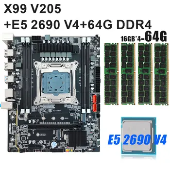 KEYIYOU X99 Комплект Xeon 2690 v4 Ddr4 64 GB ECC REG оперативна памет Поддръжка на M. 2 SATA 3,0 USB 3.0 NVME SATA M. 2