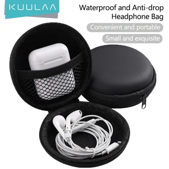 KUULAA Мини Преносима Чанта за слушалки Монета Слушалки, USB Кабел, Калъф Кутия за съхранение в Чантата си и Чанта За Носене на Чанта е Аксесоар За Слушалки