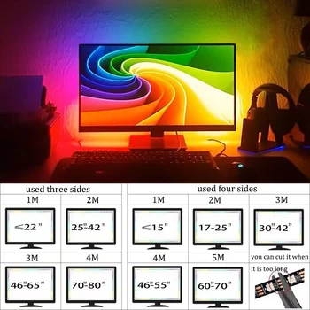 Led лентата, на Екрана на монитора, Интелигентна синхронизиране, като се Потопите в компютърни игри, RGB Led светлини за Windows, Синхронизиране на музика, на околната среда с светлина