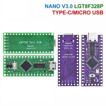LGT8F328P LQFP32 TYPE-C MICRO USB HT42B534-1/CH340C Замени NANO V3.0 за замяна на печатната платка Arduino