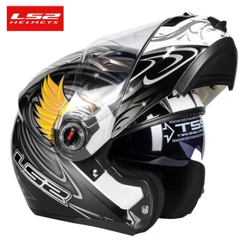 LS2 FF370 Панти Мотоциклет шлем LS2 двухобъективные модулни каски с сенника casco moto capacete Сертифициране на ECE