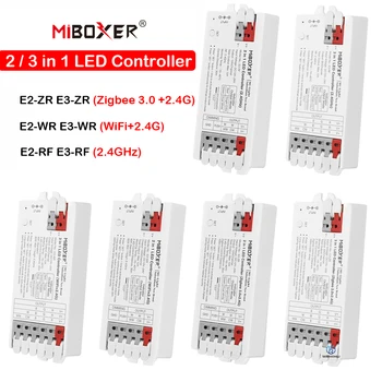 Miboxer без инструменти Моментално публикуване led Контролер, WiFi Zigbee 3,0 + 2,4 G Одноцветный/CCT/RGB/RGBW/RGB + CCT led лента с Димер 12A/Ch