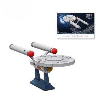 MOC Enterprise NCC-1701 World 6021 Обемна модел на космическия кораб USS, играчки за деца, подарък за рожден Ден Sluban