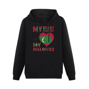 My Heart, Моята Страна, Моите Малдивите, Мъжки Памучен hoody с качулка 6XL, Есенна Градинска дрехи, пуловер, hoody, Ежедневни hoody в стил хип-хоп