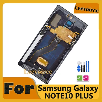 OLED дисплей За Samsung Galaxy Note10 Plus N975 N9750 LCD дисплей, Сензорен Дигитайзер За Note 10 Plus С функция за химикалки и Пръстови отпечатъци