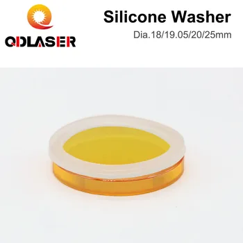 QDLASER Лазерни лещи Силиконова шайба с Диаметър 18/19,05/20/25 мм за огледала за фокусиране на CO2-лазер, 5 бр., Безплатна доставка