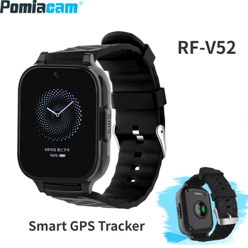 RF-V52 Интелигентни GPS тракер Часовници 4GLTE + 3G WCDMA + 2G GSM Гривна с бутон SOS за възрастните Хора, аларма IP67, Водоустойчива