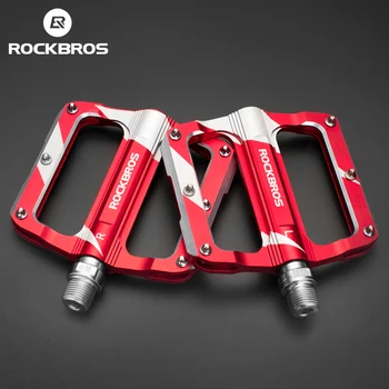 Rockbros официални педала на Мтб от алуминиева сплав, педали с лагери, нескользящие шипове, Колоездене, педали, Аксесоари за велосипеди