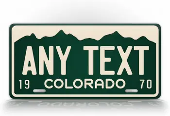 SignsAndTagsOnline Ретро регистрационен номер на щата Колорадо По поръчка, Антични етикет CO Auto, ретро-копие, всеки текст