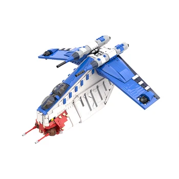 Space Wars Republic LAAT Muunilinst 10 Боен кораб Flighter MOC 1630 бр. Тухли Строителни Блокове на детски Играчки Детски Играчки, Подаръци