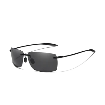 Tnkoo TR90 Слънчеви Очила Без Рамки Мъжки Свръхлеки Висококачествени Квадратни Слънчеви Очила Без Рамки За Жени, Маркови Дизайнерски Огледални Лещи