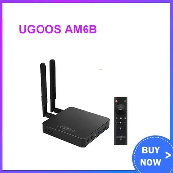 UGOOS AM6B PLUS TV Box 4 GB 32 GB Amlogic S922X-J 2.2 Ghz Smart TV Box Android 9,0 5G WiFi, Bluetooth 4K HD мултимедиен плейър телеприставка