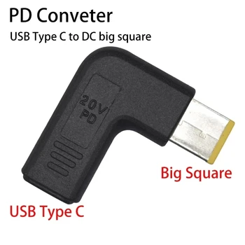 USB конектор Тип C за постоянен ток с Голяма Квадратна Конектор за преносими компютри PD Пародия на Decoy Trigger Plug Жак за Бързо Зареждане захранващ Адаптер