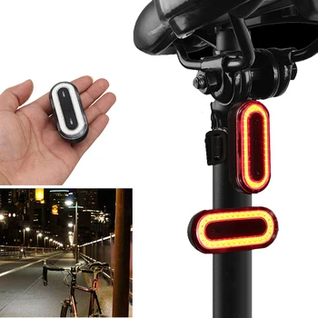 XANES STL03 100LM IPX8 Памет Велосипеден Задна Светлина 6 Режима на Предупреждение LED USB Зареждане 360 Ротация на Велосипеди Фенер Аксесоар