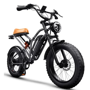 zq 20-инчов Широк планински велосипед с дебели гуми, Скутер с променлива скорост, Ретро офроуд плажен мотоциклет, електрически велосипеди с електрически люк