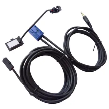 Автомобилен кабел AUX вход 3.5 мм с микрофонным аудиовходом за 307