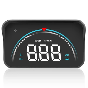 Автомобилният цифров HUD led дисплей, електронен GPS детектор на скоростта, Голям шрифт, Цифрови GPS-измерване на скоростта, предупреждение за превишаване на скоростта, автомобилни Аксесоари