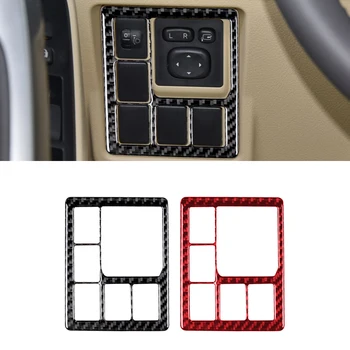 Аксесоари за интериора на колата Рамка на ключа на фаровете, накладки, стикер от въглеродни влакна за Toyota Land Cruiser Prado 2010-2018