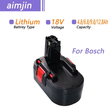 Акумулаторна батерия за подмяна на 18 В 4.8/6.8/9.8/12.8 А за Bosch BAT025 BAT026 BAT160 2607335277 2607335535 2607335735 PSR 18 VE-2 GSR