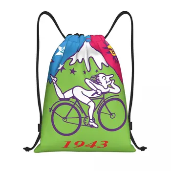 Албърт Хофман Bicycle Day LSD 1943 Раница на съвсем малък, спортна спортна чанта за мъже и жени, киселина тренировъчен раница