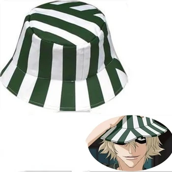Аниме белина, Урахара Кисуке, шапка за cosplay, капачката на зелена и бяла ивица, лятна готина шапка, шапка-диня