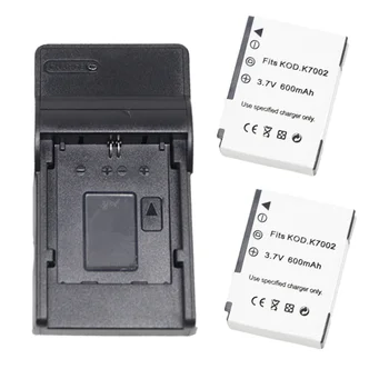 Батерия за фотоапарат KLIC-7002 с USB-зарядно устройство за Kodak EasyShare V530 V603