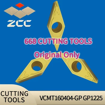 Безплатна доставка, 100% истински диамант марка, нож от сплав с ЦПУ VCMT160404-GP GP1225, твердосплавная поставяне, инструменти за струговане с ЦПУ