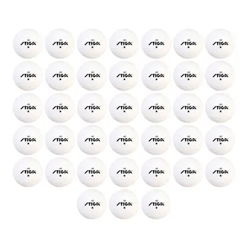 Бели топки за тенис на маса с 1 звездичка (38 броя в опаковка)