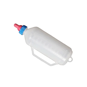 Бяла Пластмасова Бутилка За Хранене С Гарантирано Удовлетворение Пиенето За Хранене С Дръжка За Подаване На Мляко Агне Лесен За Почистване
