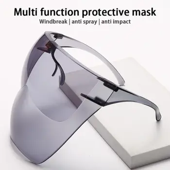 Велосипедна маска с двустранно покритие, противотуманный екран за лице, Ветроупорен очила, слънчеви очила, голяма версия, актуализация HD, истинска защитна маска за лице