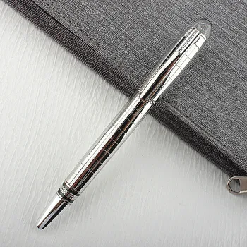 Висококачествена Цельнометаллическая Роликовая Химикалка писалка за офис Мениджъри, бизнес-мъже, Луксозна кутия за Подарък писалка за Писане