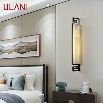 Вътрешни стенни от мед ULANI, модерен и луксозен led монтиран на стената лампа от доломитового камък, дизайн на Балкона, за дома: коридор