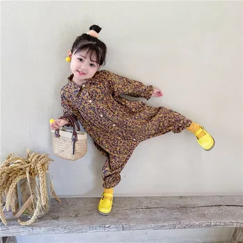 Гащеризони за момичета, Детски дрехи 2020, Есенна новост, Ежедневни дрехи с цветен модел за деца, дрехи за деца, японски и корейски стил, от 1 до 6 години