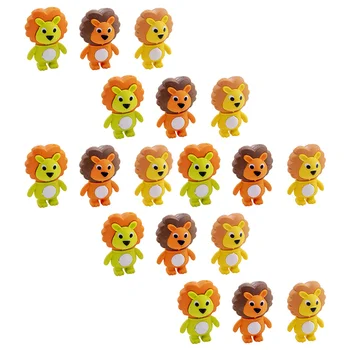 Гума за Ученически пособия Карикатура Лъв Детски гумички за триене канцеларски материали животни приказно 3D TPR миниатюрни играчки