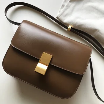 Дамска кожена чанта на рамото Y2k, Квадратна тенденция точно копие на маркови дизайнерски луксозни чанти, Безплатна доставка в наличност