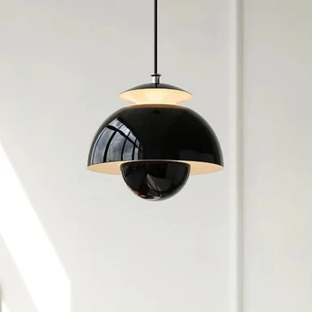 Датски дизайнерски led полилей, Подвесное осветление, Модерен интериор под формата на пъпка цвете, Арт за Дома, Спални, Кухни, Нощна лампа с висулка
