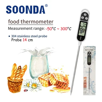 Дигитален Кухненски Хранително-вкусовата термометър за готвене на месо, вода, мляко, храна сонда, измерване на температура, сензор за барбекю, Електронна готварска печка, Кухненски инструмент