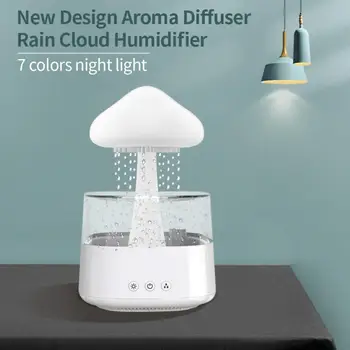 Дизайн, цветни лещи за нощна светлина, Овлажнител на въздуха с ултразвуков със спрей, Апарат за Ароматерапия, Стоки за дома