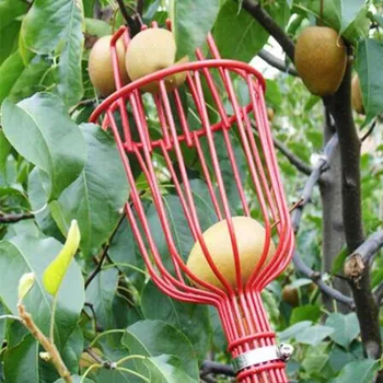 Дълбока кошница за събиране на плодове, Удобен Накрайник за събиране на плодове, с Устройство за събиране на ябълки, праскови, Устройство за събиране на реколтата, в градината, градински инструменти