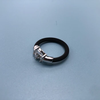 Женски пръстен, бижута във формата на испански мечка, опаковъчен пакет от сребро 925 проба, с оригинално лого. Модно отворен пръстен в нов стил с диаманти
