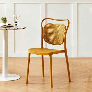 Жълт японски стол за хранене, градински дизайн, маса за Хранене, стол за офис, конферентен, Sillas Para Comedor, мебели за дома