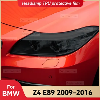 За BMW Z4 E89 2009-2016, Автомобили светлината на прожекторите, Опушен-черна Защитно фолио от TPU, Промяна на цвят предна светлина, Стикер, Аксесоари