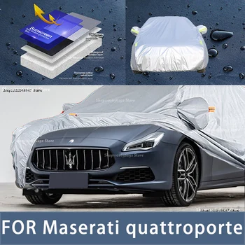 За Maserati Quattroporte Външна защита, пълни с автомобил сеат, Снежната покривка, козирка, Водоустойчива прахозащитен външни автомобилни аксесоари