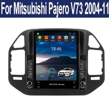 За Tesla Стил 2 Din Android 12 Автомобилен Радиоприемник За Mitsubishi Pajero V60 V68 V73 2004-2011 Мултимедиен Плейър GPS Стерео Камера